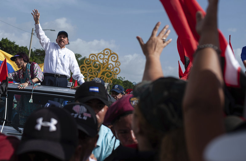 Ο πρόεδρος της Νικαράγουα, Ντανιέλ Ορτέγκα (Φωτογραφία: ΑΡ) 