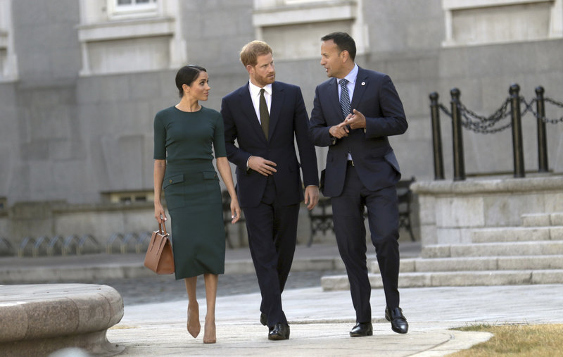  Megan Marc and Prince Harry and Lio Varadkar / Photo AP images 