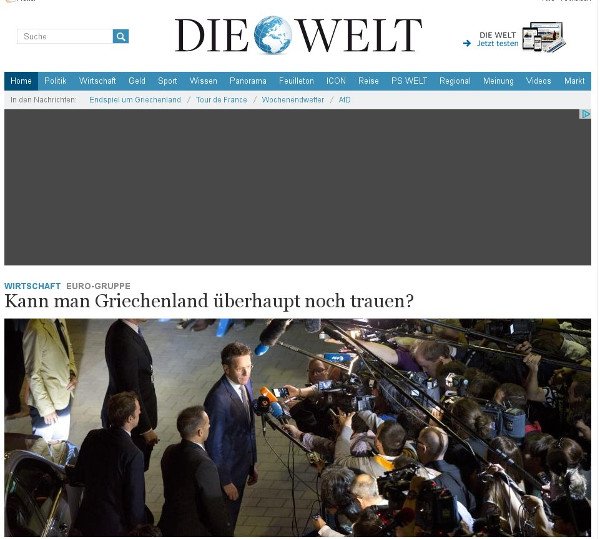 Die Welt: Μπορεί κάποιος να εμπιστευτεί την Ελλάδα ακόμα; | iefimerida.gr 0