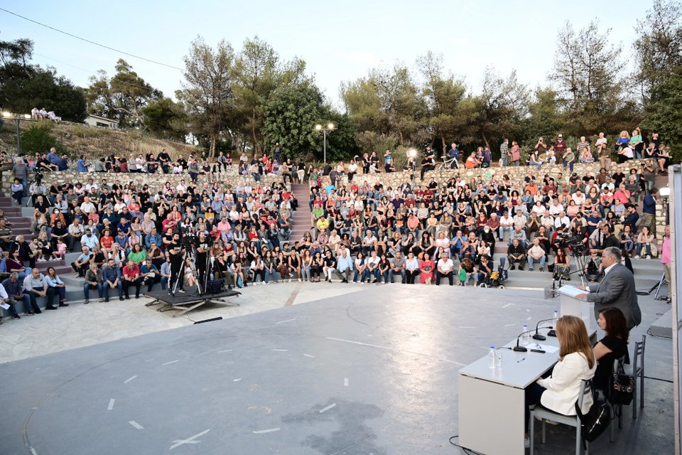 Ο ΓΓ της ΚΕ του ΚΚΕ, Δημήτρης Κουτσούμπας, στην ομιλία του για την Παγκόσμια Ημέρα Περιβάλλοντος/ Φωτογραφία: EUROKINISSI
