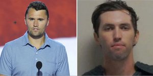 Ο Τσάρλι Κερκ και ο συλληφθείς για τη δολοφονία του, Τάιλερ Ρόμπινσον
