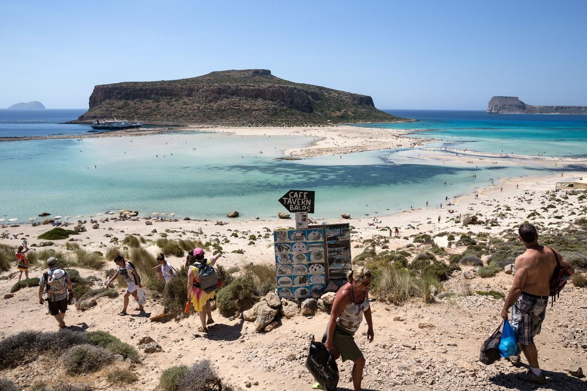 Балос Крит фото туристов