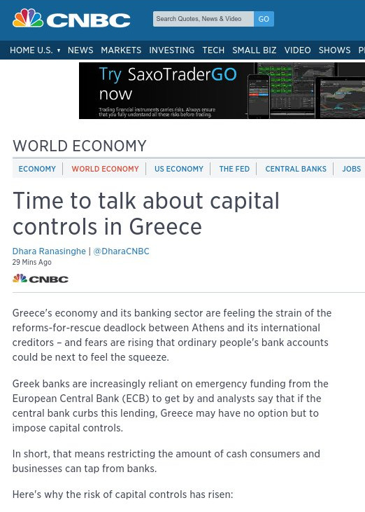 CNBC: Ηρθε η ώρα για πλαφόν αναλήψεων από τα ΑΤΜ στην ...