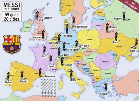 Ο Μέσι κατακτά την Ευρώπη- Αυτός είναι ο χάρτης του [εικόνα] | iefimerida.gr 0