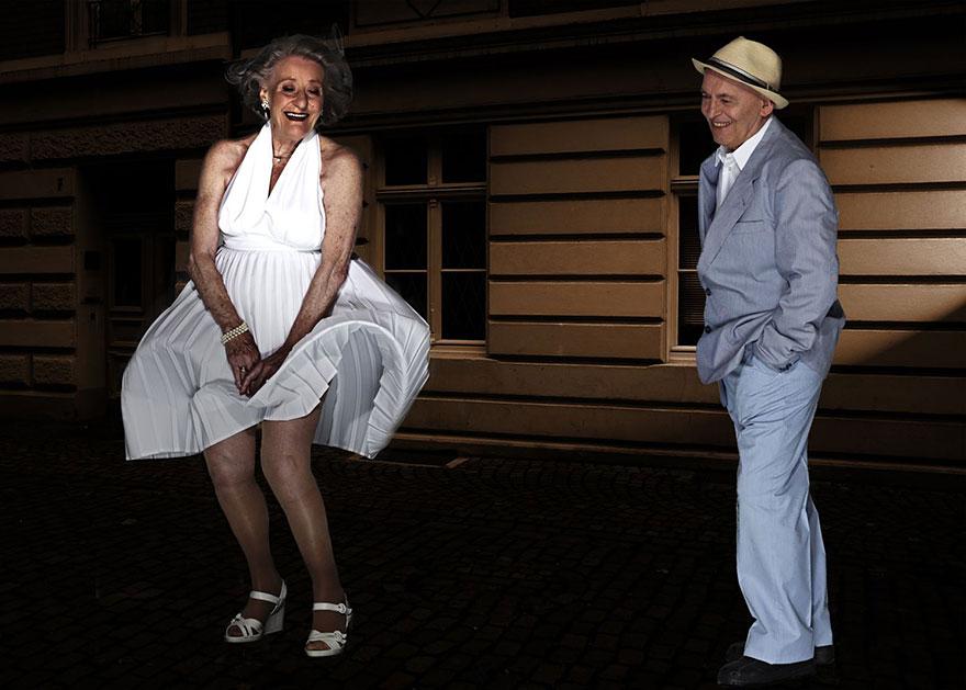 Ηλικιωμένοι αναπαριστούν διάσημες σκηνές: Απίστευτη φωτογράφιση σε γερμανικό γηροκομείο [εικόνες] | iefimerida.gr 3