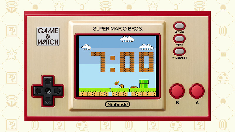 As the name suggests, the Game & Watch console is also a watch