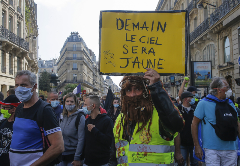 Γαλλία διαδήλωση Κίτρινων Γιλέκων στο Παρίσι 
