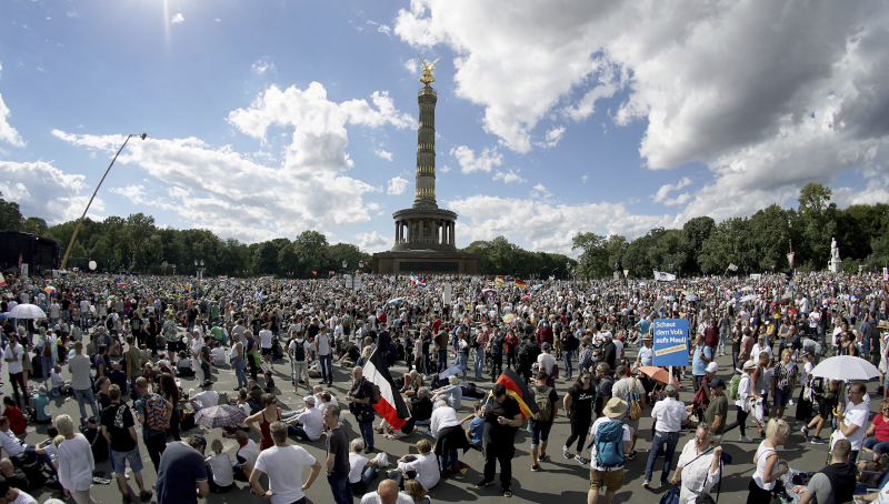 Coronavirus protest in Berlin