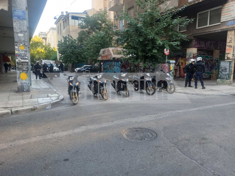 Busy building in Exarchia 