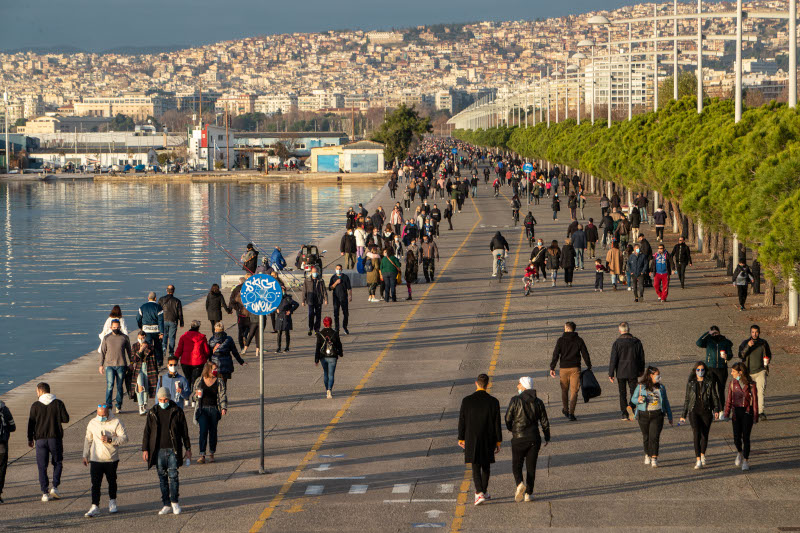 lockdown walk Thessaloniki