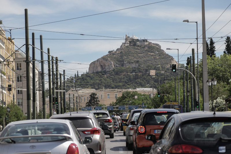 Μεγάλο μποτιλιάρισμα στο κέντρο της Αθήνας