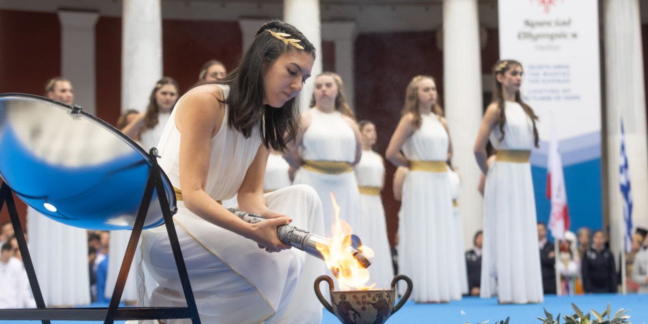 Αφή της Φλόγας της Ελπίδας των Παγκόσμιων Χειμερινών Αγώνων Special Olympics Τορίνο 2025, από την Πρωθιέρεια Ηλιάνα Συμεωνίδη