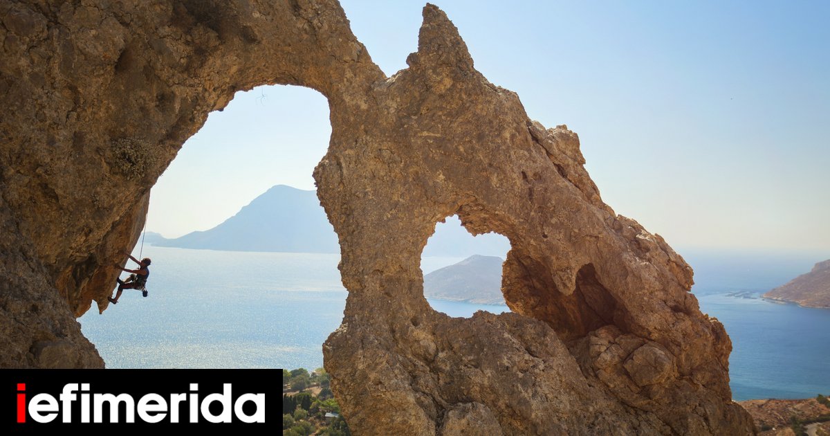 Une île grecque qui se classe parmi les meilleures au monde pour l’escalade – avec 4 000 voies