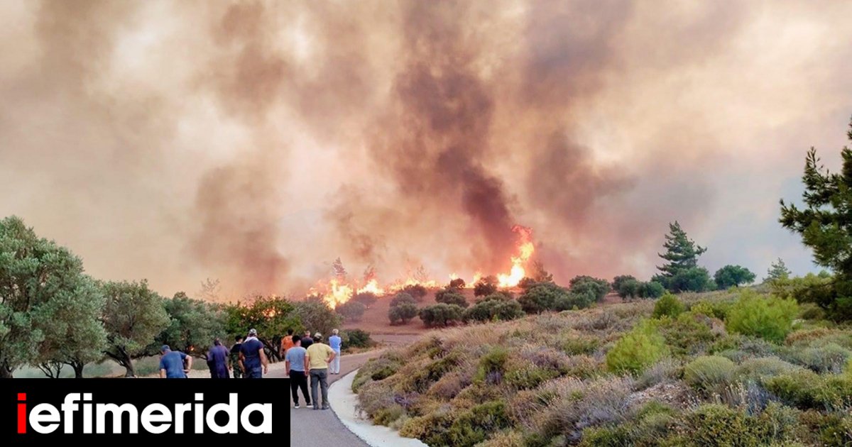 Incendio a Rodi: in serata 300 persone sono state evacuate da Laerma – Nei combattimenti truppe dalla Romania e dalla Slovacchia