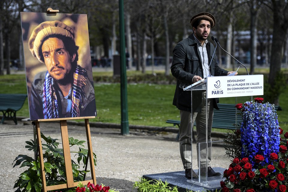 Ο Αχμάντ Μασούντ σε ομιλία για τον πατέρα του, στη Γαλλία