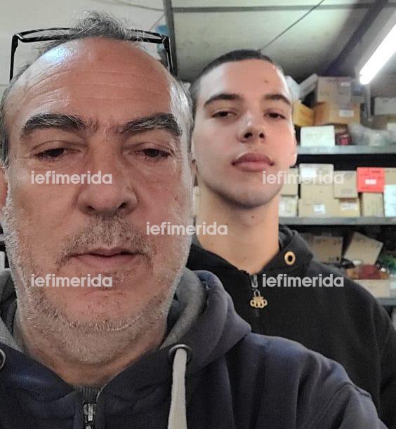 Ο Θανάσης Χατζηράλλης και ο πατέρας του Ερμόλαος