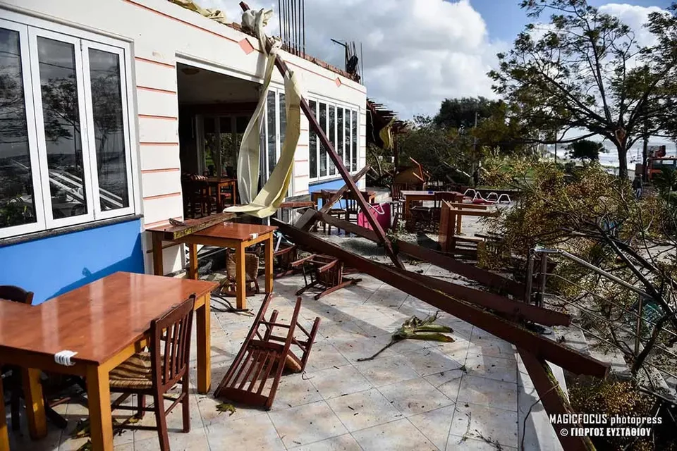 Πρέβεζα, καταστροφές από ανεμοστρόβιλο