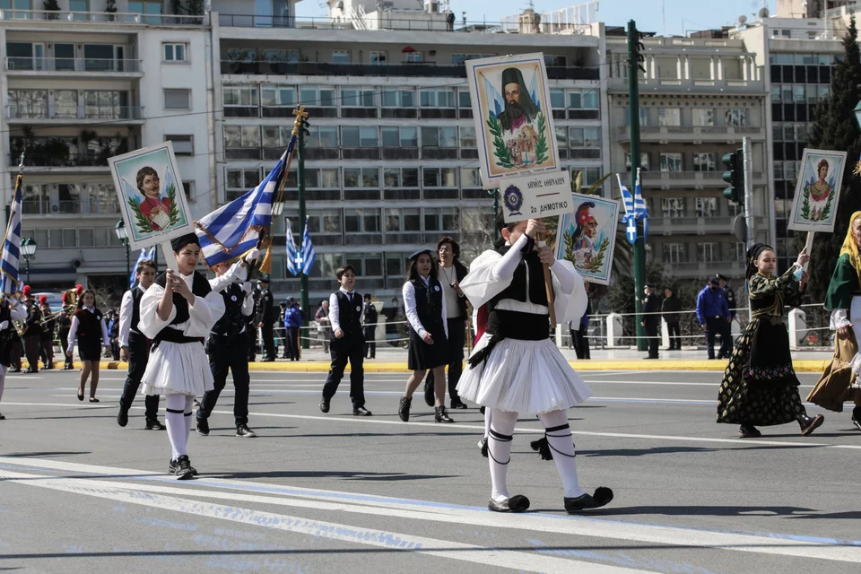 25η Μαρτίου, μαθητική παρέλαση στο κέντρο της Αθήνας