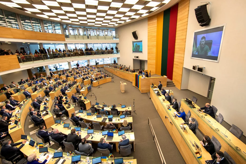 Ομιλία Ζελένσκι στο κοινοβούλιο της Λιθουανίας