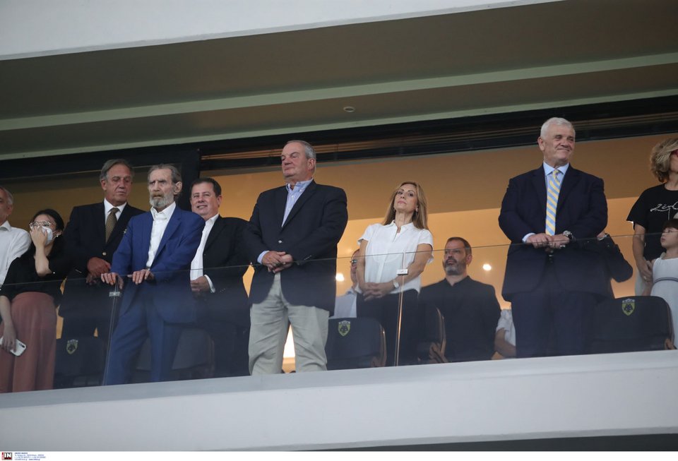 Ο Γιώργος Βαρδινογιάννης, ο Κώστας Καραμανλής και ο Δημήτρης Μελισσανίδης