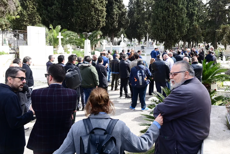 Κηδεία Παναγιώτη Γκαραγκάνη / ΓΙΩΡΓΟΣ ΜΑΤΘΑΙΟΣ / EUROKINISSI