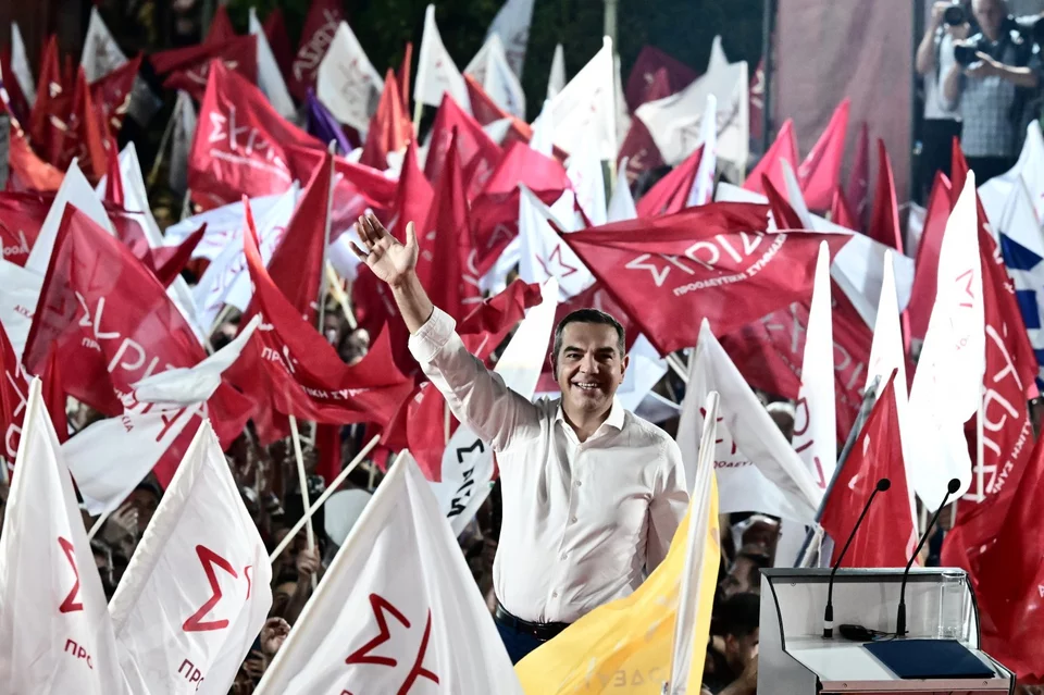 Ο Αλέξης Τσίπρας κατά την κεντρική προεκλογική ομιλία στην πλατεία Συντάγματος / Φωτογραφία: Eurokinissi - ΜΠΟΛΑΡΗ ΤΑΤΙΑΝΑ  