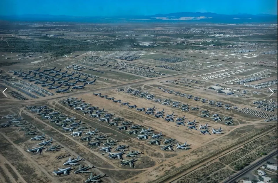 Το The Boneyard είναι ο μεγαλύτερος χώρος αποθήκευσης αεροσκαφών στον κόσμο.