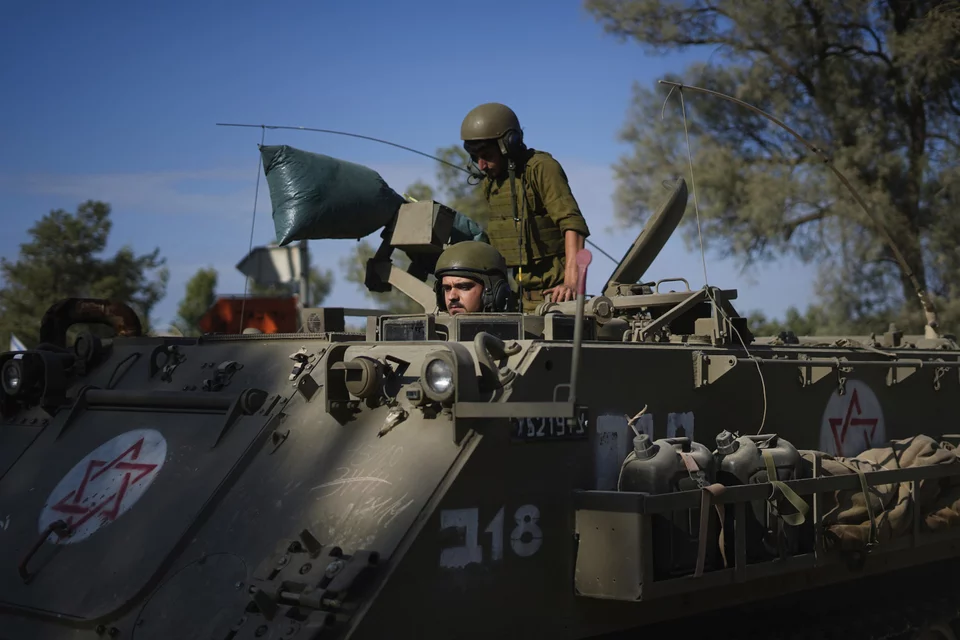 Τεθωρακισμένο του ισραηλινού στρατού/ Φωτογραφία AP