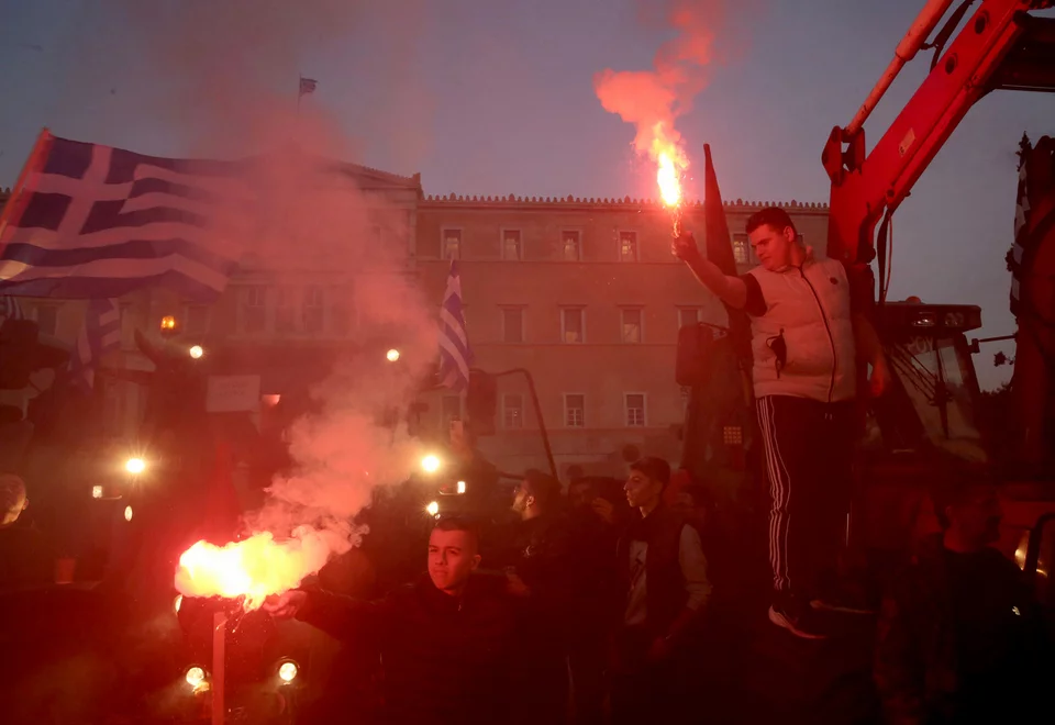 Αγρότες στην πλατεία Συντάγματος / ΑΠΕ-ΜΠΕ