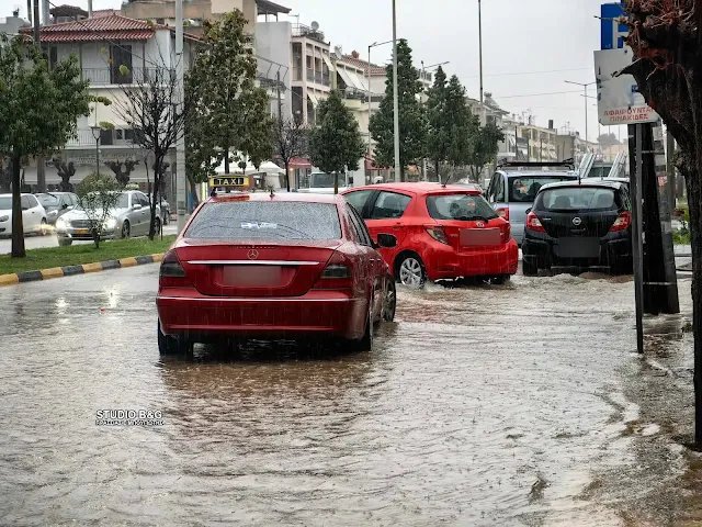Ναύπλιο, πλημμυρισμένος δρόμος