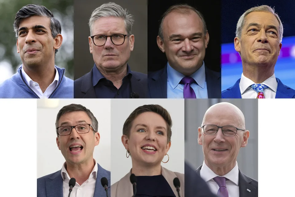 Οι υποψήφιοι των Βρετανικών εκλογών / Φωτογραφία AP 