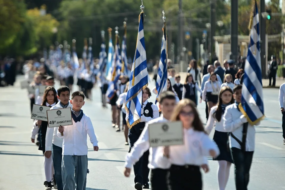 Στην παρέλαση για την 28η Οκτωβρίου συμμετείχαν όλα τα σχολεία του Δήμου Αθηναίων