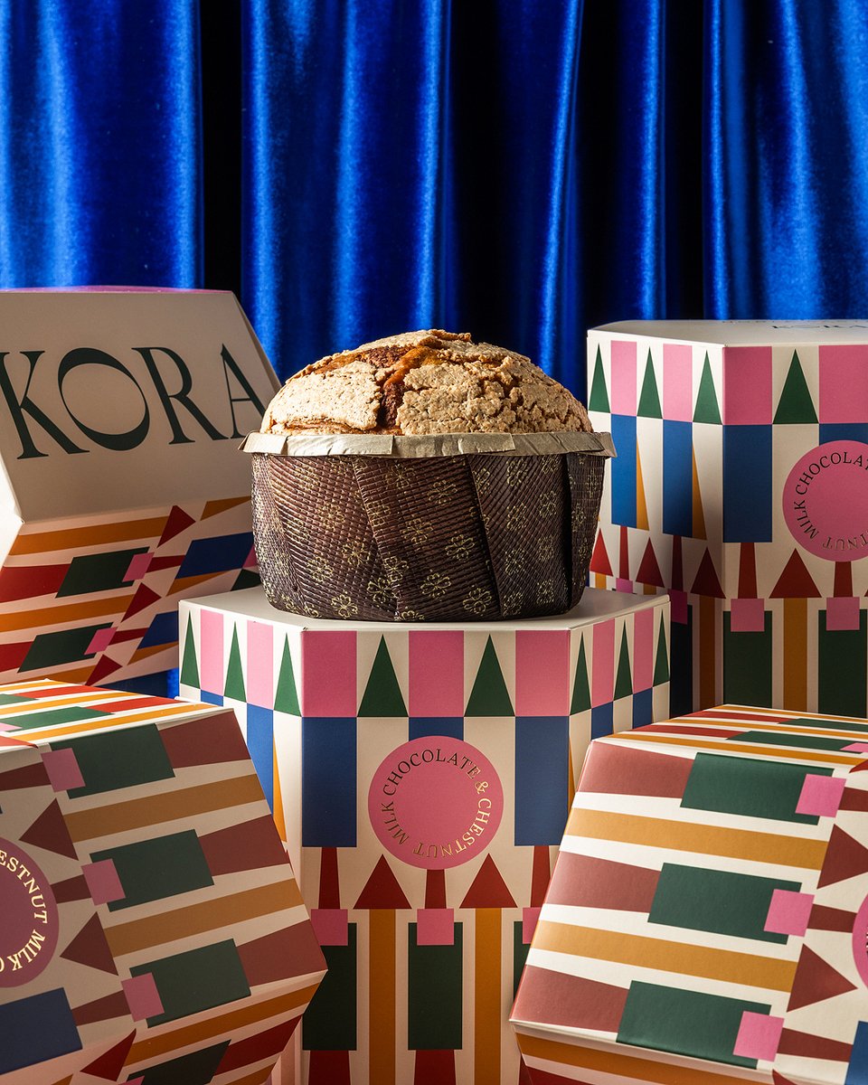 To panettone με σοκολάτα γάλακτος και κάστανα γλασέ