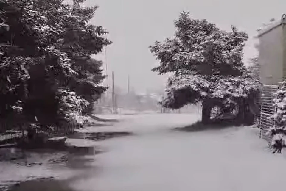 Χιονόπτωση στις Κεραίες της Πάρνηθας / meteo24news.gr