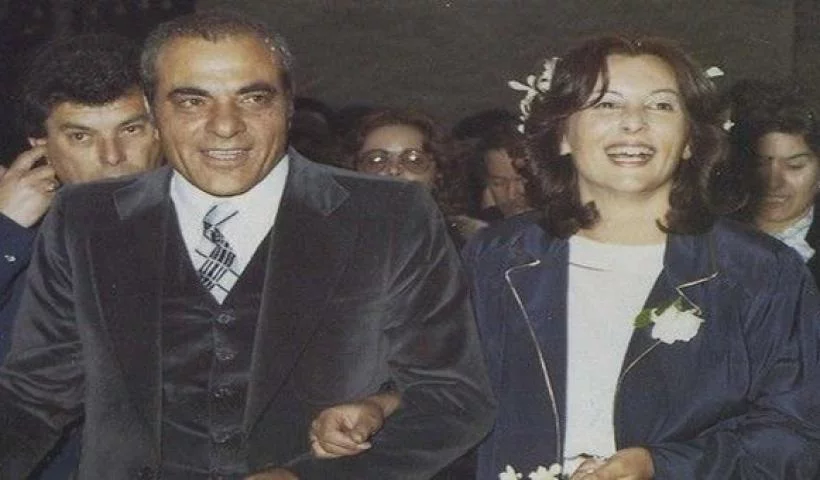 Ο γάμος του Στέλιου Καζαντζίδη με την τελευταία του σύζυγο του, Βάσω.  