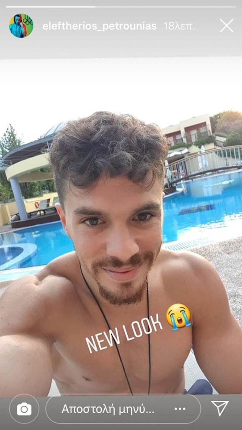 Το νέο look του Λευτέρη Πετρούνια / Φωτογραφία: Instagram