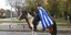 Μαθητής πάνω σε άλογο στην πορεία των μαθητών για το Μακεδονικό στην Θεσσαλονίκη- φωτογραφία eurokinissi