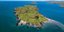 Αεροφωτογραφία του νησιού Horse Island κοντά στο δυτικό Κορκ της Ιρλανδίας 