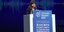 Η Κατερίνα Σακελλαροπούλου κατά την ομιλία της στα βραβεία επιχειρηματικότητας της ΕΕΑ