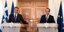 Κυριάκος Μητσοτάκης και Νίκος Χριστοδουλίδης κατά τη συνέντευξη Τύπου στη Λευκωσία