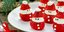 Λαχταριστές χριστουγεννιάτικες μπουκίτσες Santa, με φράουλα και κρέμα τυριού μασκαρπόνε