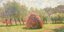 Το έργο «Μeules a Giverny» του Κλοντ Μονέ, που πωλήθηκε σε δημοπρασία των Sotheby's