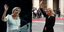 H επικεφαλής της γαλλικής ακροδεξιάς, Μαρίν Λεπέν και η Ιταλίδα πρωθυπουργός Τζόρτζια Μελόνι 