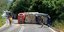 ανετράπη πυροσβεστικό όχημα στην Κέρκυρα