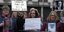 Γυναίκες διαμαρτύρονται για τους θανάτους από covid-19 στην Βρετανία