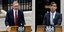 Ο επερχόμενος πρωθυπουργός της Βρετανίας Ρίσι Σούνακ και ο νυν, Κιρ Στάρμερ