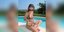 Η Λένι Κλουμ δίπλα σε πισίνα