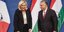 H επικεφαλής της γαλλικής ακροδεξιάς, Μαρίν Λεπέν και ο Ούγγρος πρωθυπουργός Βίκτορ Όρμπαν