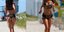 Η Κλαούντια Ρομάνι τρέχει στην παραλία με μικροσκοπικό μπικίνι [εικόνες]