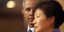Ο Μπαράκ Ομπάμα με την πρόεδρο της Ν. Κορέας. ΦΩΤΟΓΡΑΦΙΑ ΑΡΧΕΙΟΥ: EUROKINISSI